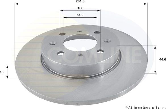 Тормозной диск Comline COATED. Артикул ADC1302