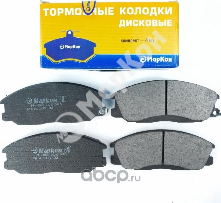 Колодки тормозные дисковые к-т с мех. индикатором износа Hyundai Santa Fe  Ssangyong (Markon). Артикул 16502170