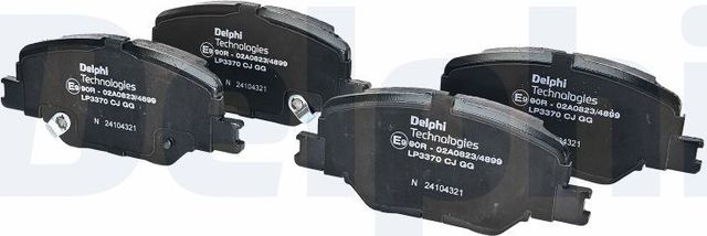 Тормозные колодки Delphi (Low-Metallic) передние для Opel Insignia II 2017-2026. Артикул LP3370