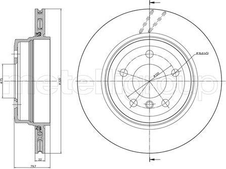 Тормозной диск Trusting задний для BMW X3 I (E83) 2004-2011. Артикул DF1078