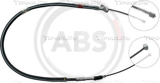 Трос ручника (тросик ручного тормоза) ABS. Артикул K16288
