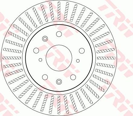 Тормозной диск TRW передний для Suzuki Swift III 2006-2011. Артикул DF7398