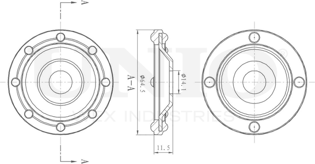 Опора пружины подвески (Unio). Артикул RMP-15164