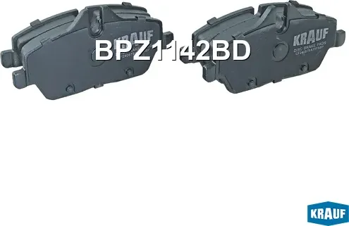 Колодки тормозные дисковые (Krauf). Артикул BPZ1142BD