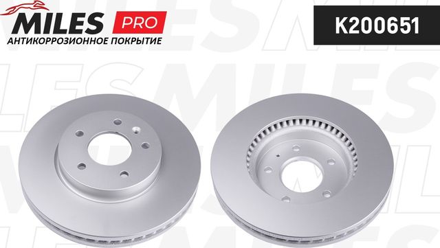 Тормозной диск Miles передний для Opel Antara I 2006-2017. Артикул K200651
