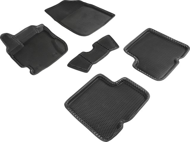 Коврики Seintex 3D EVA ромб для салона Renault Duster I рестайлинг 2015-2020 ЧЕРНЫЕ. Артикул 95229