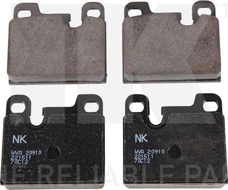 Тормозные колодки NK задние для BMW 7 I (E23) 1977-1986. Артикул 221511