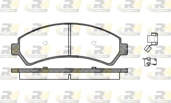 Тормозные колодки RoadHouse передние для Chevrolet Blazer II 1994-2005. Артикул 2688.00