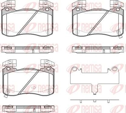 Тормозные колодки Remsa. Артикул 1813.02