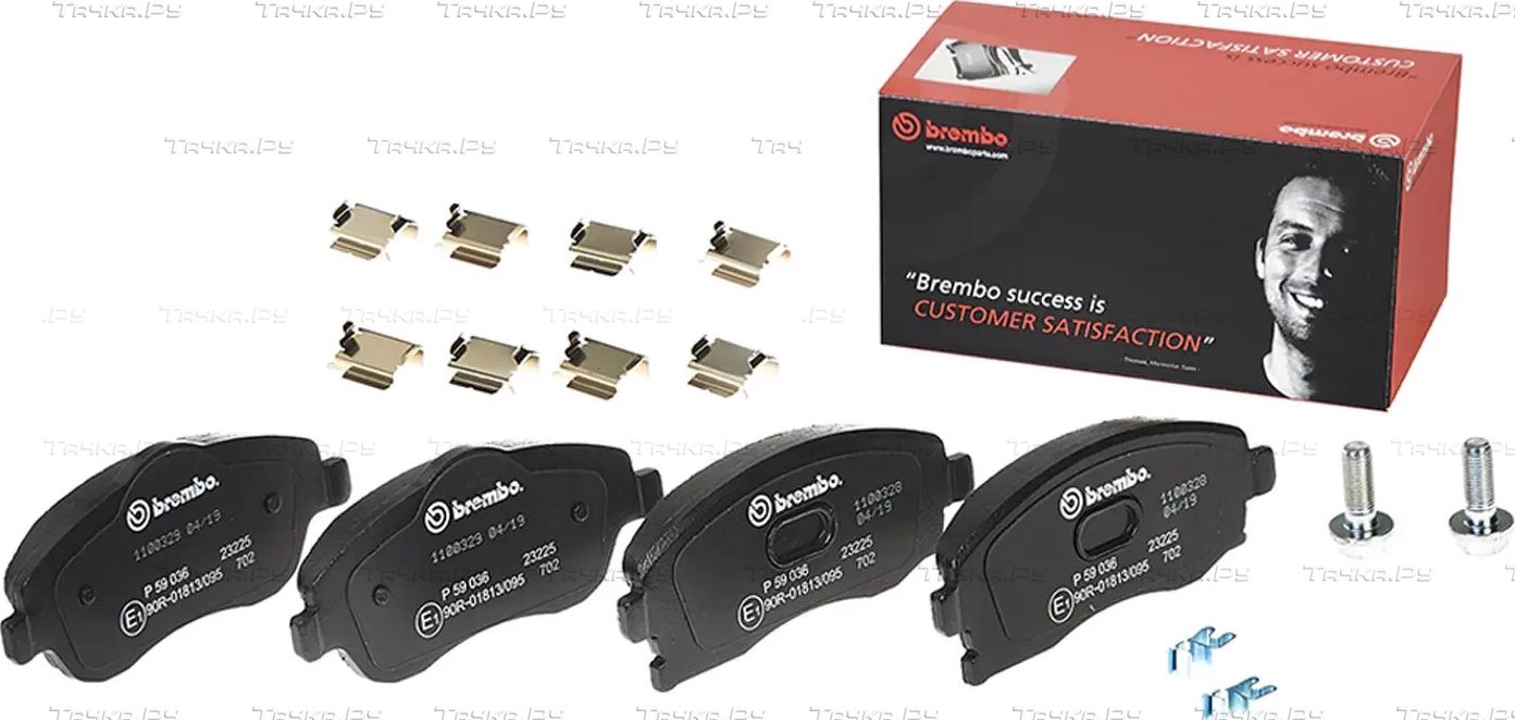 Тормозные колодки Brembo передние для Opel Meriva A 2003-2010. Артикул P 59 036