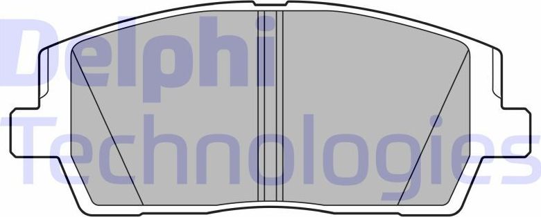 Тормозные колодки Delphi (Low-Metallic). Артикул LP3552