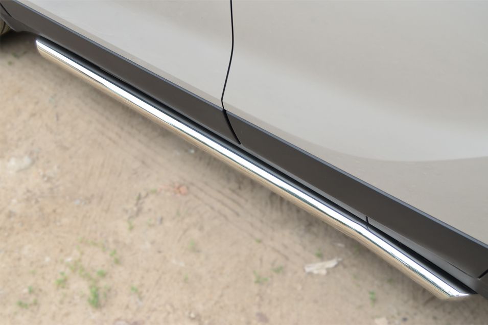 Защита порогов РусCталь труба d63 (вариант 1) для Opel Mokka 2012-2026. Артикул OMT-0013551