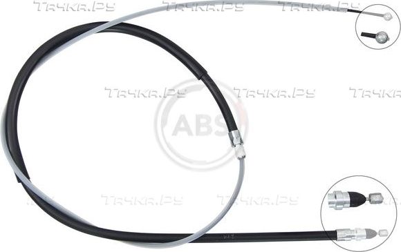 Трос ручника (тросик ручного тормоза) ABS. Артикул K17584