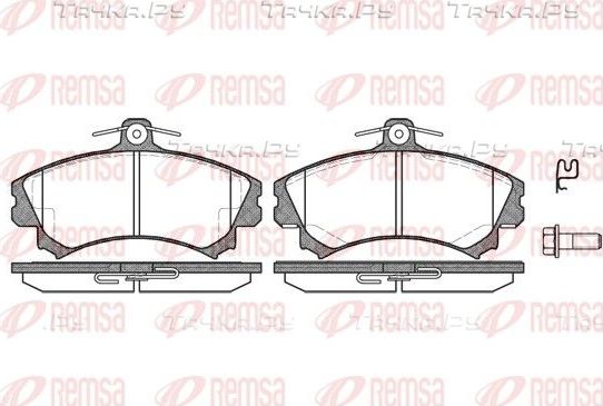 Тормозные колодки Remsa передние для Toyota Celica IV (T160) 1985-1989. Артикул 0590.02