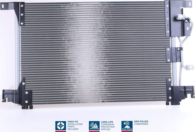 Радиатор кондиционера (конденсатор) Nissens (алюминий). Артикул 94336