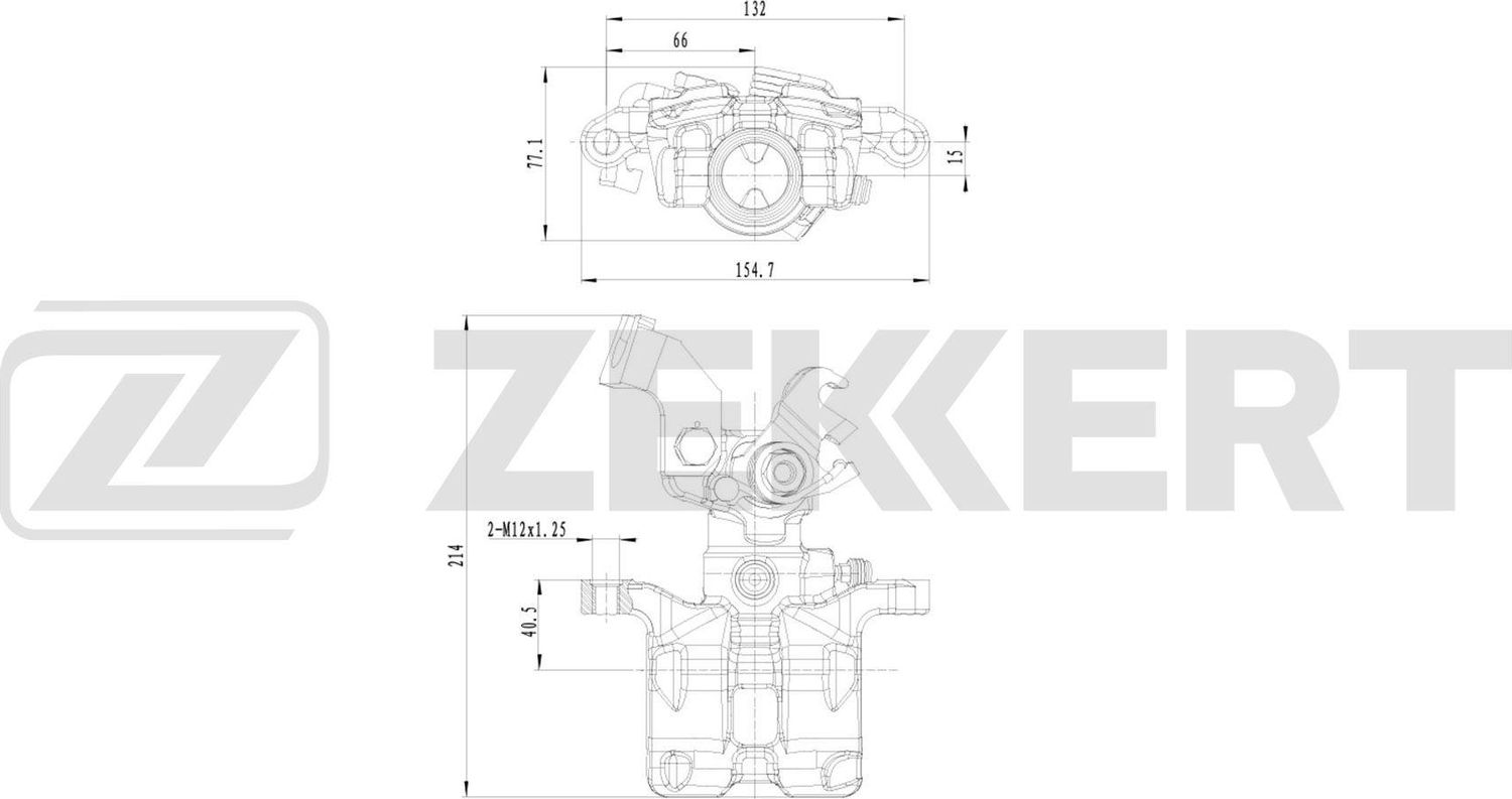 Тормозной суппорт Zekkert (Чугун). Артикул BS-8378