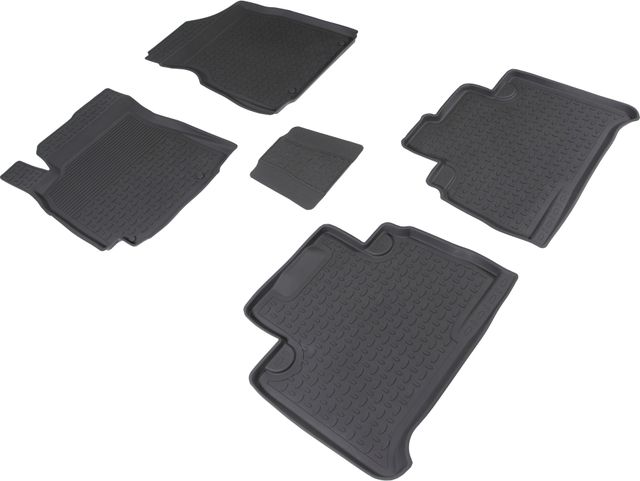 Коврики резиновые Seintex с высоким бортиком для салона Geely Emgrand X7 2019-2026. Артикул 91710