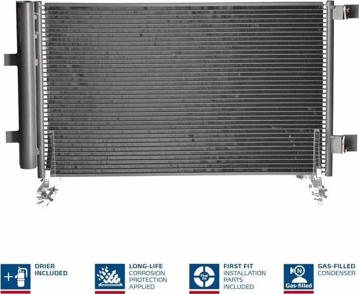 Радиатор кондиционера (конденсатор) Nissens (алюминий). Артикул 941284