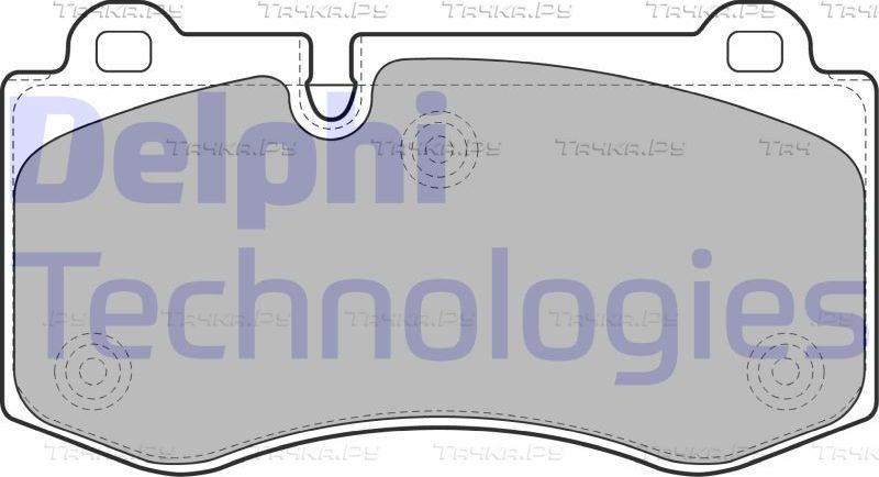 Тормозные колодки Delphi (Low-Metallic) передние для Mercedes-Benz CLS I (C219) 2004-2010. Артикул LP1980