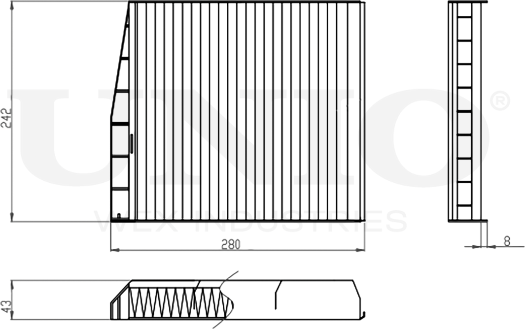 Фильтр салона (Unio). Артикул FLT-40105