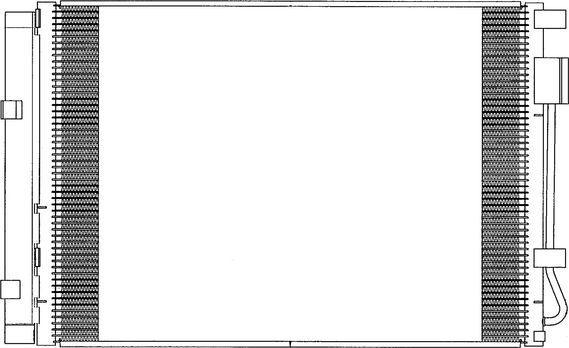 Радиатор кондиционера (конденсатор) Sakura. Артикул 5221-9812