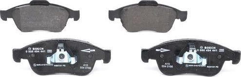 Тормозные колодки Bosch (Low-Metallic) передние для Renault Arkana I 2019-2026. Артикул 0 986 494 441