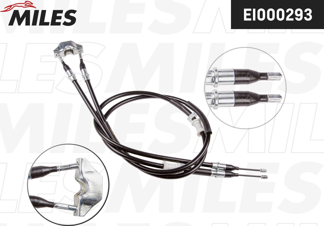 Трос ручника (тросик ручного тормоза) Miles. Артикул EI000293