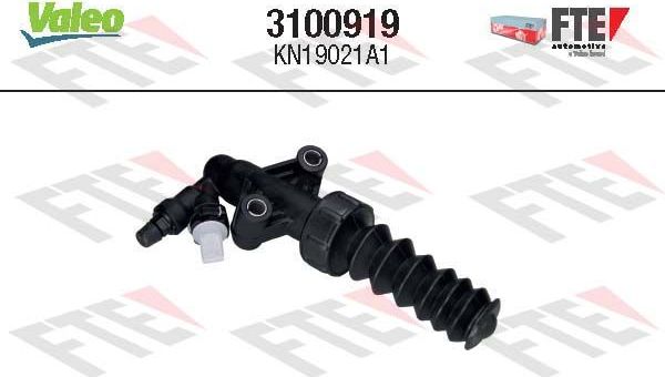 Цилиндр сцепления рабочий Valeo (полимерный материал) для Peugeot 1007 2005-2010. Артикул 3100919