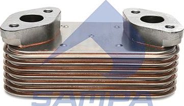 Радиатор масляный (маслоохладитель) для двигателя Sampa. Артикул 027.080