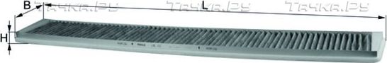 Салонный фильтр Mahle. Артикул LAK 102