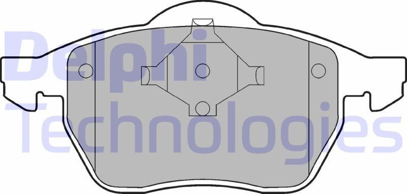 Тормозные колодки Delphi (Low-Metallic) передние для Volkswagen Passat B5 1996-2000. Артикул LP978
