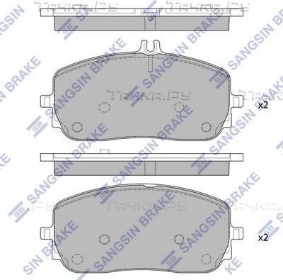 Тормозные колодки Sangsin Hi-Q. Артикул SP4346