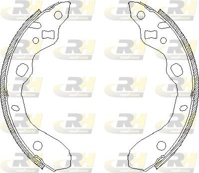 Тормозные колодки RoadHouse задние для Mazda 323 VI (BJ) 1998-2004. Артикул 4128.00