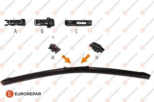 Щетка стеклоочистителя (дворник) Eurorepar передняя левая/правая для BMW 1 I (E82/E88) 2007-2013. Артикул 1635454680