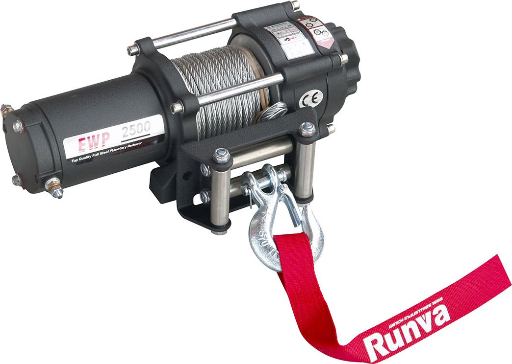 Лебёдка электрическая 12V Runva 2500A lbs 1140 кг. Артикул EWP2500A