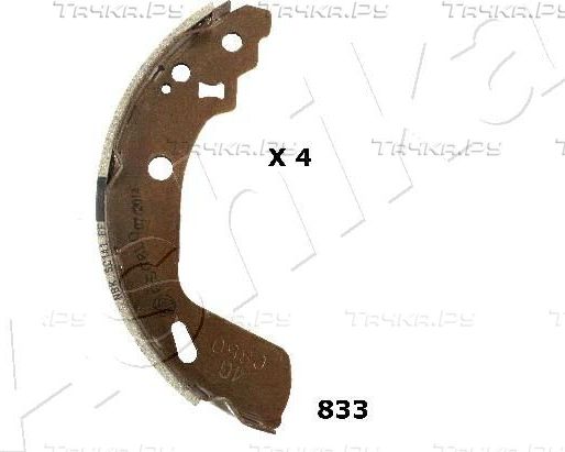 Тормозные колодки ASHIKA задние для Suzuki Swift IV 2010-2017. Артикул 55-08-833