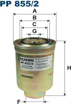 Топливный фильтр Filtron. Артикул PP 855/2