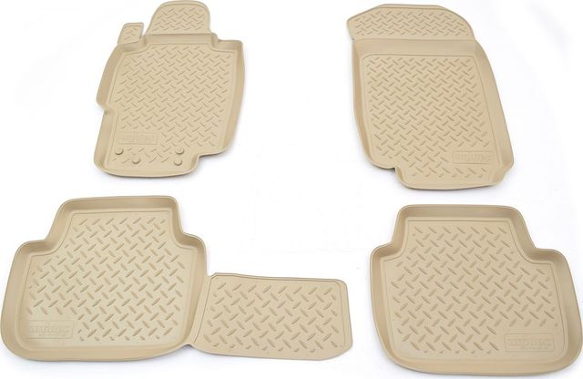 Коврики Норпласт для салона Honda Accord VII 2003-2007. БЕЖЕВЫЕ. Артикул NPL-Po-30-05Beige
