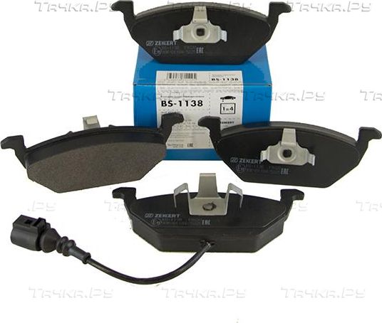 Тормозные колодки Zekkert передние для Volkswagen Golf V 2003-2008. Артикул BS-1138