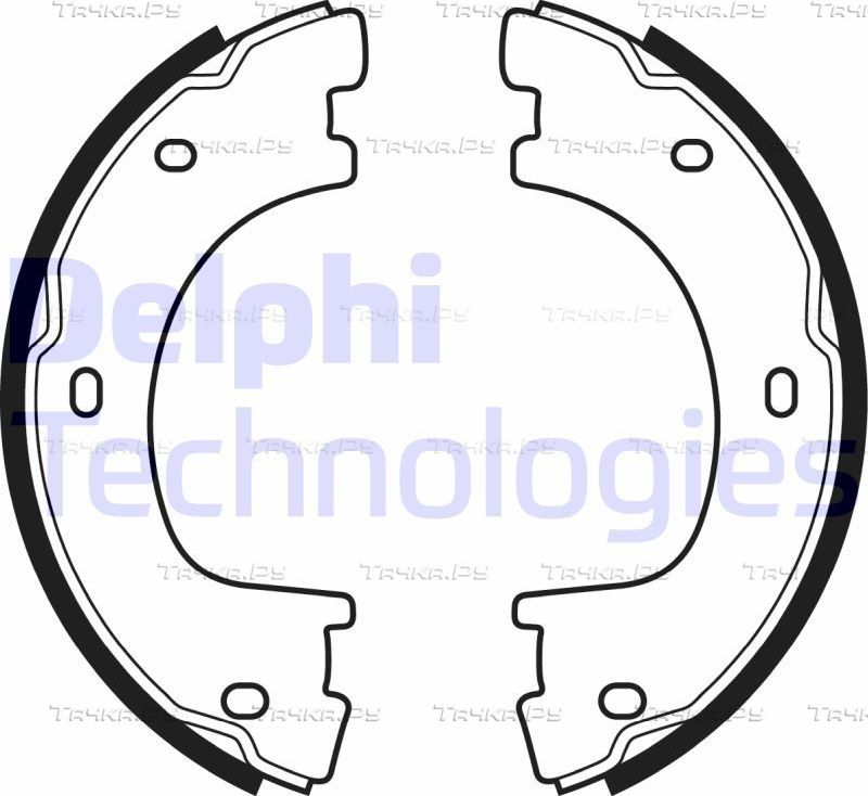 Тормозные колодки (стояночная тормозная система) Delphi. Артикул LS2054