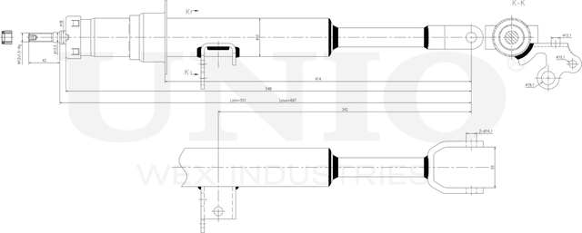 Амортизатор подвески (Unio). Артикул SAB-10388