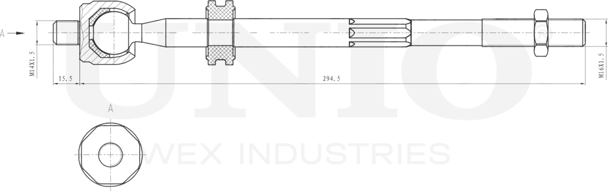 Тяга рулевая (Unio). Артикул SSP-30022