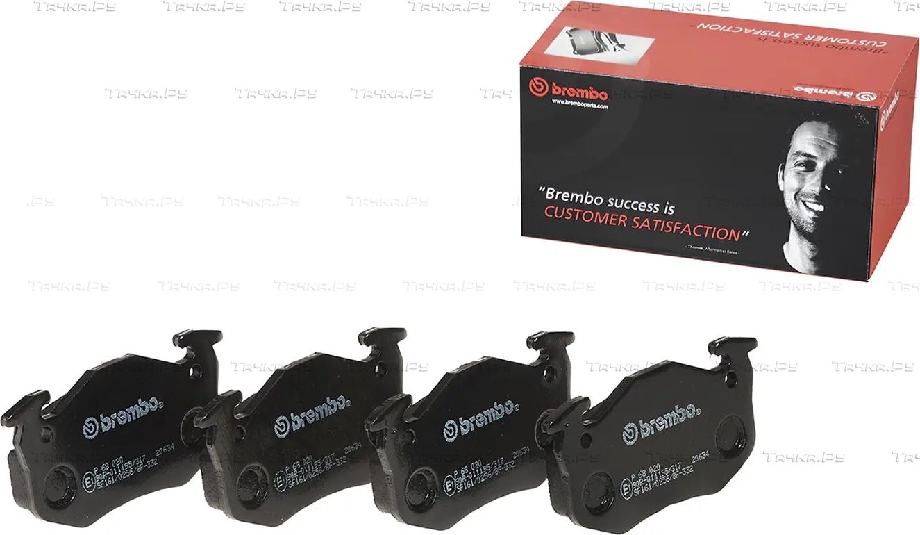 Тормозные колодки Brembo PRIME LINE. Артикул P 68 020