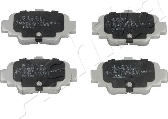 Тормозные колодки ASHIKA задние для Nissan Micra K11 1992-2003. Артикул 51-01-197