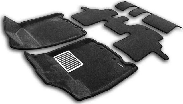 Коврики текстильные Euromat 3D Lux для салона Infiniti JX 2012-2014 СЕРЫЕ. Артикул EM3D-003723G