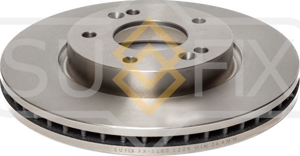 Диск тормозной передний (280x26) (Sufix). Артикул FX1160