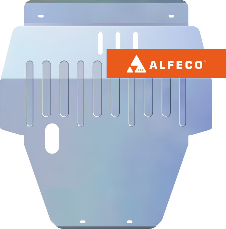 Защита алюминиевая Alfeco для картера и КПП Daewoo Espero 1991-1999. Артикул ALF.05.04 AL4