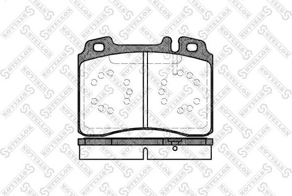Тормозные колодки Stellox. Артикул 390 000-SX