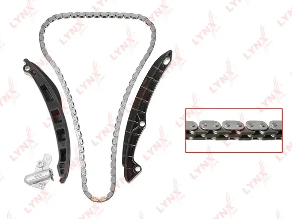 Комплект цепи ГРМ AUDI A3 1.4-1.6 07-12  SKODA Fabia II 1.4-1.6 07> / Octavia(1Z) 1.4-1.6 08-13 / Ra (Lynxauto). Артикул tk-0199