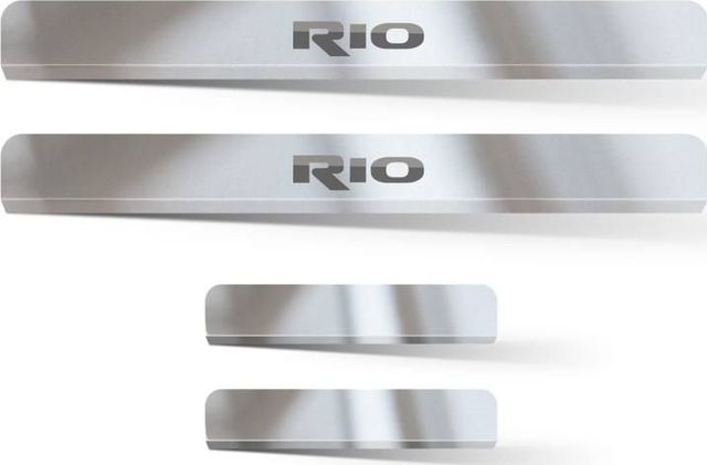 Накладки PT Group на пороги НПС для Kia Rio III 2011-2017. Артикул 06032401